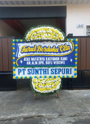 Papan Bunga Duka di Siantan Utara